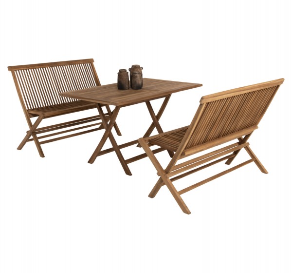 ΣΕΤ ΤΡΑΠΕΖΑΡΙΑΣ ΕΞΩΤ. ΧΩΡΟΥ 3ΤΜΧ KENDALL HM11952 ΜΑΣΙΦ ΞΥΛΟ TEAK ΦΥΣΙΚΟ