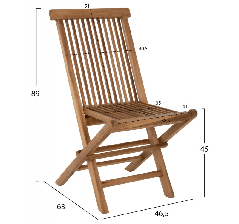 ΣΕΤ ΤΡΑΠΕΖΑΡΙΑΣ ΕΞΩΤ. ΧΩΡΟΥ 4ΤΜΧ KENDALL HM11953 ΜΑΣΙΦ ΞΥΛΟ TEAK ΦΥΣΙΚΟ