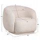 ΠΟΛΥΘΡΟΝΑ KARPEN HM9600.06 ΕΚΡΟΥ ΜΠΟΥΚΛΕ ΥΦΑΣΜΑ 93x87x78Υ εκ.