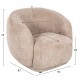 ΠΟΛΥΘΡΟΝΑ KARPEN HM9600.08 ΜΠΕΖ ΜΠΟΥΚΛΕ ΥΦΑΣΜΑ 93x87x78Υ εκ.