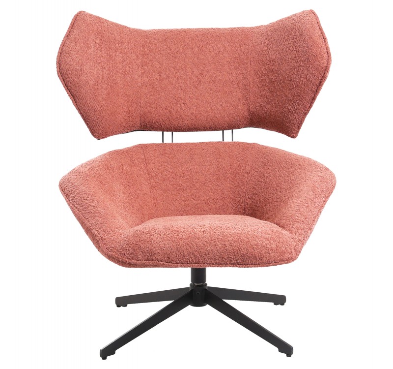 ΠΟΛΥΘΡΟΝΑ ΠΕΡΙΣΤΡΕΦΟΜΕΝΗ BRYLL HM9597.02 ΡΟΖ ΜΠΟΥΚΛΕ-ΜΑΥΡΗ ΒΑΣΗ 86x90x97Υεκ.