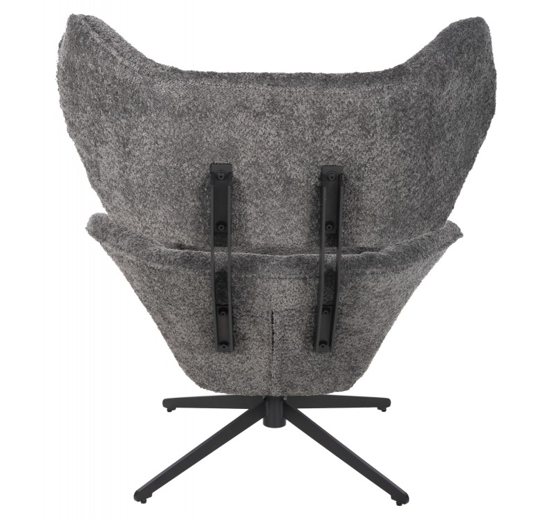 ΠΟΛΥΘΡΟΝΑ ΠΕΡΙΣΤΡΕΦΟΜΕΝΗ BRYLL HM9597.01 ΓΚΡΙ ΜΠΟΥΚΛΕ-ΜΑΥΡΗ ΒΑΣΗ 86x90x97Υεκ.