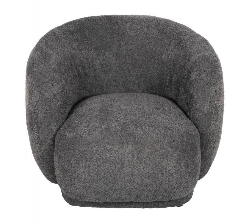 ΠΟΛΥΘΡΟΝΑ KARPEN HM9600.01 ΓΚΡΙ ΜΠΟΥΚΛΕ ΥΦΑΣΜΑ  93x87x78Υ εκ.