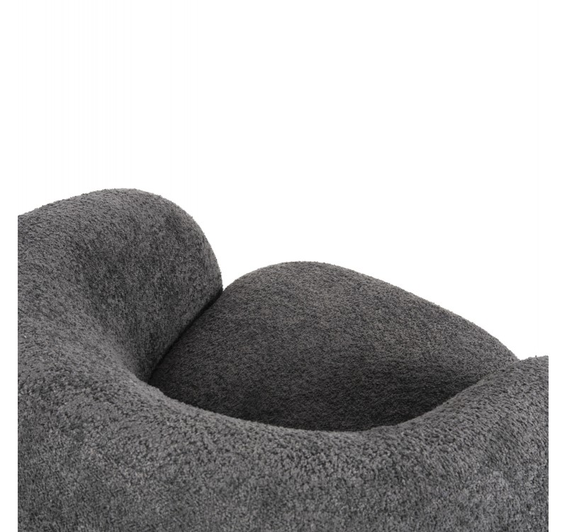 ΠΟΛΥΘΡΟΝΑ KARPEN HM9600.01 ΓΚΡΙ ΜΠΟΥΚΛΕ ΥΦΑΣΜΑ  93x87x78Υ εκ.