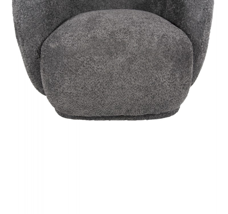 ΠΟΛΥΘΡΟΝΑ KARPEN HM9600.01 ΓΚΡΙ ΜΠΟΥΚΛΕ ΥΦΑΣΜΑ  93x87x78Υ εκ.