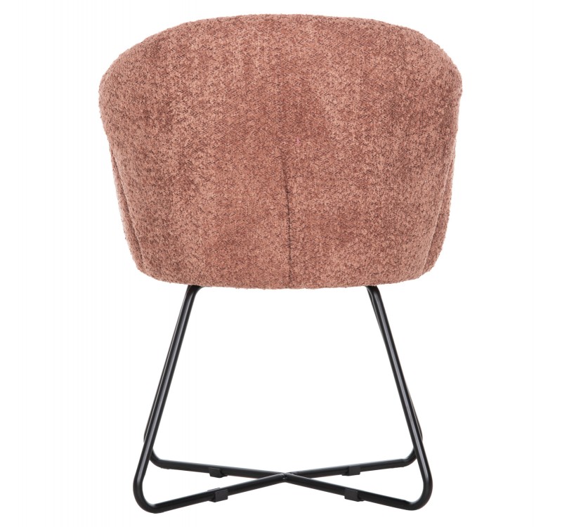 ΠΟΛΥΘΡΟΝΑ HARNIS HM9603.02 ΡΟΖ ΜΠΟΥΚΛΕ-ΜΑΥΡΑ ΜΕΤΑΛ.ΠΟΔΙΑ ΧΙΑΣΤΙ 59,5x64x77Υεκ