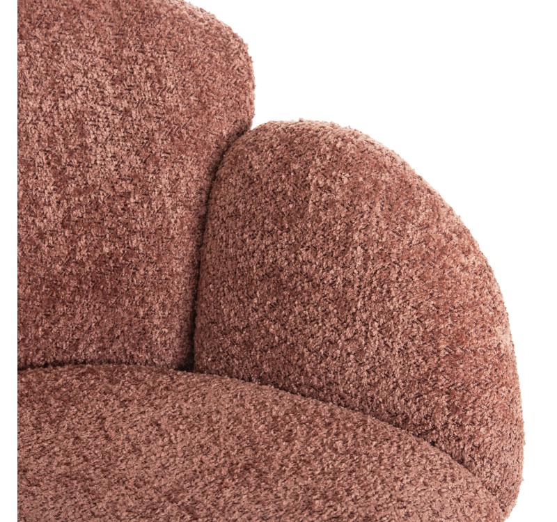 ΠΟΛΥΘΡΟΝΑ HARNIS HM9603.02 ΡΟΖ ΜΠΟΥΚΛΕ-ΜΑΥΡΑ ΜΕΤΑΛ.ΠΟΔΙΑ ΧΙΑΣΤΙ 59,5x64x77Υεκ