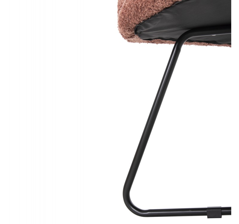 ΠΟΛΥΘΡΟΝΑ HARNIS HM9603.02 ΡΟΖ ΜΠΟΥΚΛΕ-ΜΑΥΡΑ ΜΕΤΑΛ.ΠΟΔΙΑ ΧΙΑΣΤΙ 59,5x64x77Υεκ