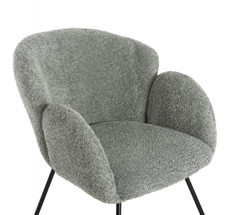 ΠΟΛΥΘΡΟΝΑ HARNIS HM9603.05 ΦΥΣΤΙΚΙ ΜΠΟΥΚΛΕ-ΜΑΥΡΑ ΜΕΤΑΛ.ΠΟΔΙΑ ΧΙΑΣΤΙ 59,5x64x77Υεκ