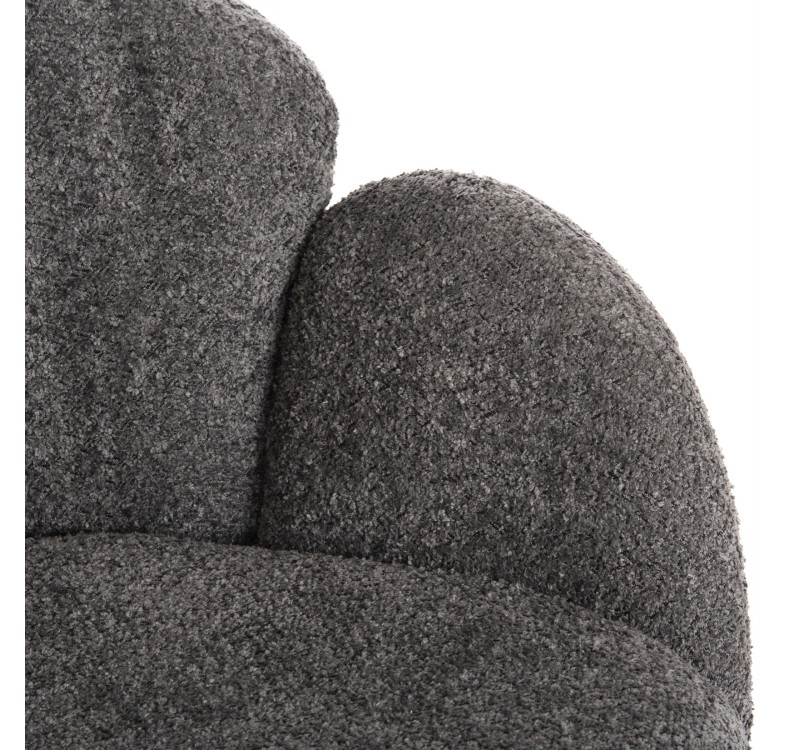 ΠΟΛΥΘΡΟΝΑ HARNIS HM9603.01 ΓΚΡΙ ΜΠΟΥΚΛΕ-ΜΑΥΡΑ ΜΕΤΑΛ.ΠΟΔΙΑ ΧΙΑΣΤΙ 59,5x64x77Υεκ