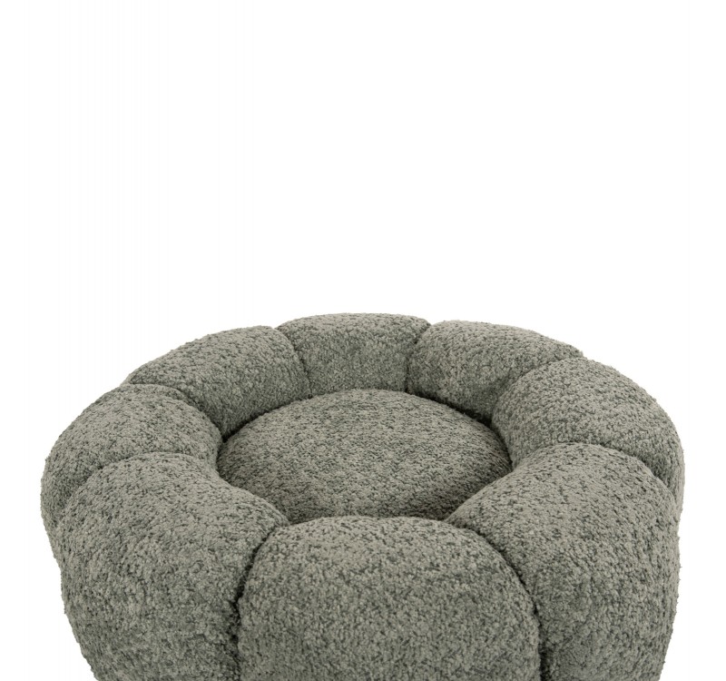 ΣΚΑΜΠΟ ΣΤΡΟΓΓΥΛΟ KRIPP HM9602.05 ΦΥΣΤΙΚΙ ΜΠΟΥΚΛΕ-ΜΑΥΡΗ ΜΕΤΑΛΛΙΚΗ ΒΑΣΗ Φ60x31Υεκ.