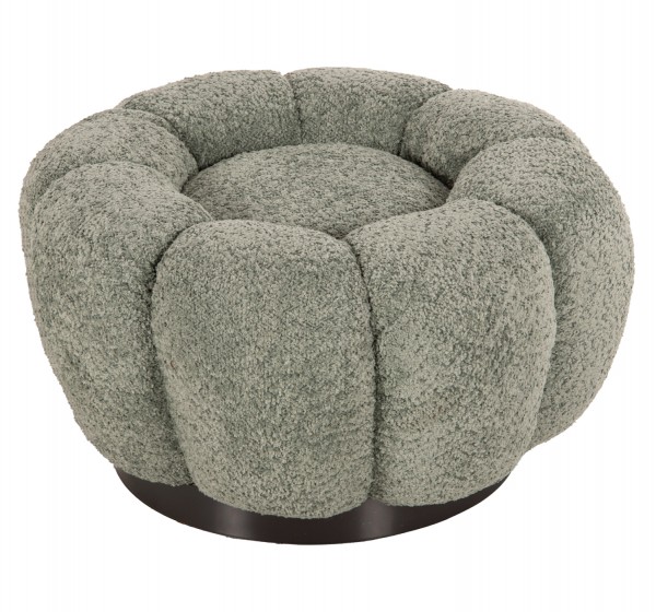 ΣΚΑΜΠΟ ΣΤΡΟΓΓΥΛΟ KRIPP HM9602.05 ΦΥΣΤΙΚΙ ΜΠΟΥΚΛΕ-ΜΑΥΡΗ ΜΕΤΑΛΛΙΚΗ ΒΑΣΗ Φ60x31Υεκ.