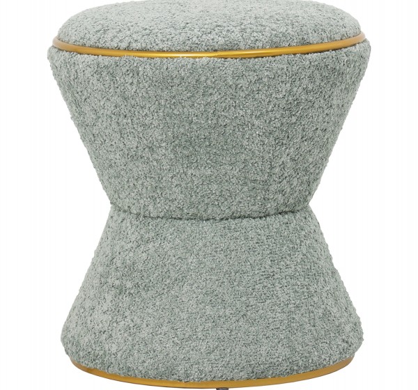 ΣΚΑΜΠΟ ΣΤΡΟΓΓΥΛΟ LINNER HM9604.15 ΜΠΟΥΚΛΕ ΥΦΑΣΜΑ ΦΥΣΤΙΚΙ-ΧΡΥΣΗ ΛΕΠΤΟΜΕΡΕΙΑ Φ38,5x43Υ