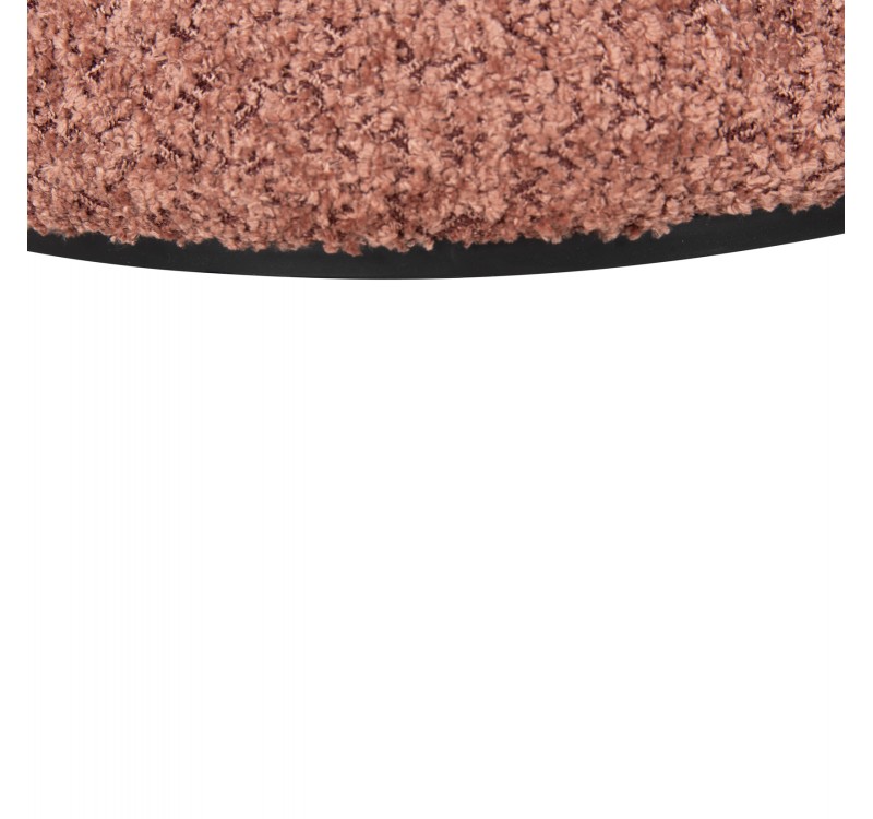 ΣΚΑΜΠΟ ΣΤΡΟΓΓΥΛΟ LINNER HM9604.02 ΜΠΟΥΚΛΕ ΥΦΑΣΜΑ ΡΟΖ-ΜΑΥΡΗ ΛΕΠΤΟΜΕΡΕΙΑ Φ38x44 εκ.