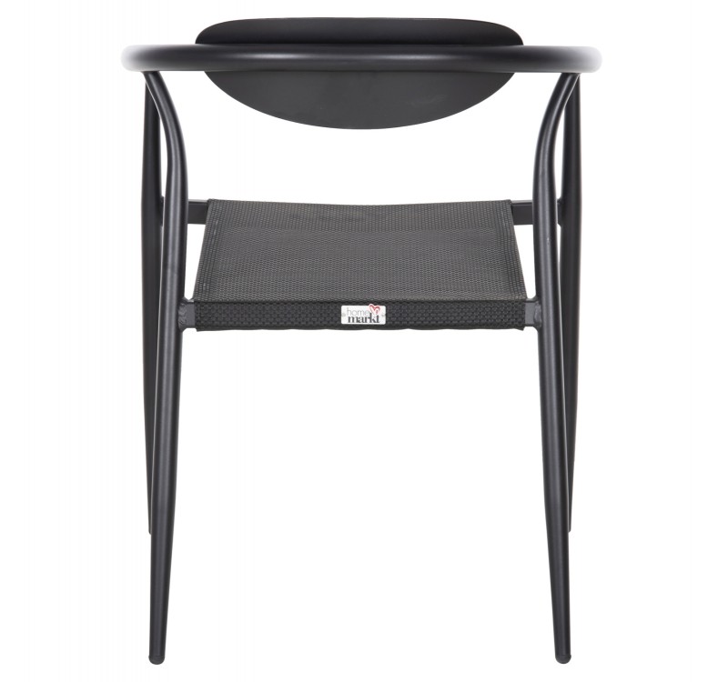 ΠΟΛΥΘΡΟΝΑ SERLY HM6052.02 ΑΛΟΥΜΙΝΙΟ ΜΑΥΡΟ-TEXTILENE ΜΑΥΡΟ 56x61x74,5Yεκ