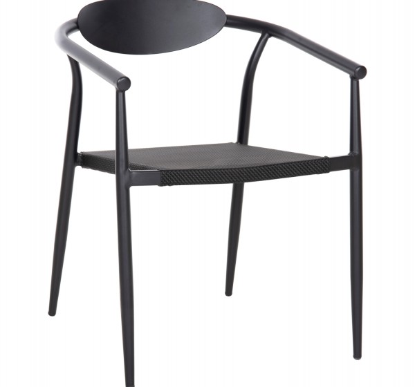 ΠΟΛΥΘΡΟΝΑ SERLY HM6052.02 ΑΛΟΥΜΙΝΙΟ ΜΑΥΡΟ-TEXTILENE ΜΑΥΡΟ 56x61x74,5Yεκ