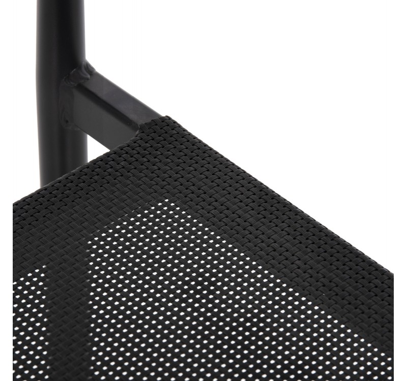 ΠΟΛΥΘΡΟΝΑ SERLY HM6052.02 ΑΛΟΥΜΙΝΙΟ ΜΑΥΡΟ-TEXTILENE ΜΑΥΡΟ 56x61x74,5Yεκ