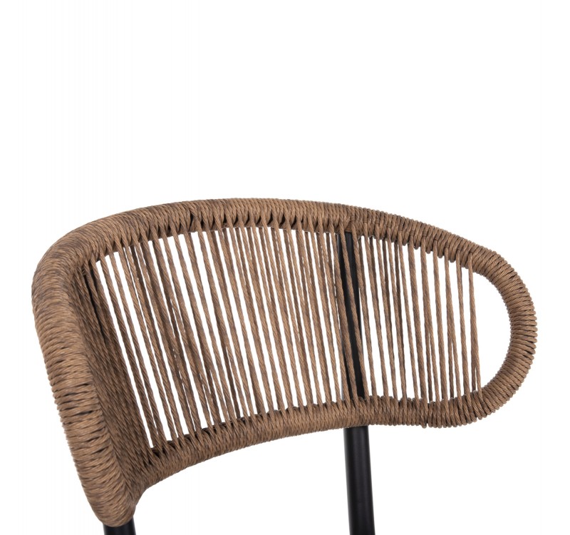 ΚΑΡΕΚΛΑ ΕΞ.ΧΩΡΟΥ EULO HM6049.02 ΑΛΟΥΜΙΝΙΟ ΣΕ ΜΑΥΡΟ -ΣΥΝΘΕΤΙΚΟ RATTAN