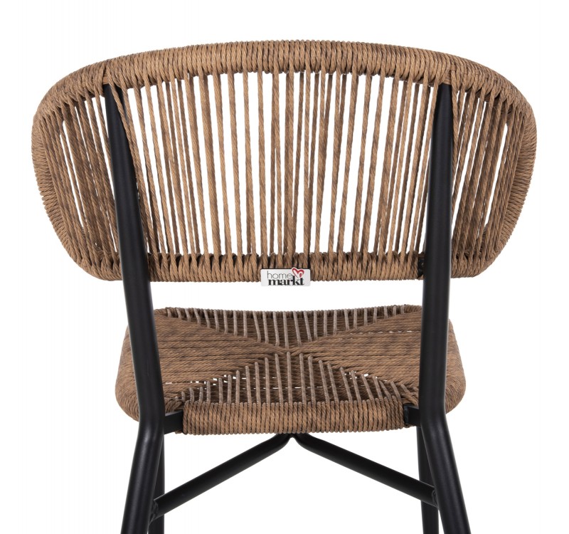 ΚΑΡΕΚΛΑ ΕΞ.ΧΩΡΟΥ EULO HM6049.02 ΑΛΟΥΜΙΝΙΟ ΣΕ ΜΑΥΡΟ -ΣΥΝΘΕΤΙΚΟ RATTAN