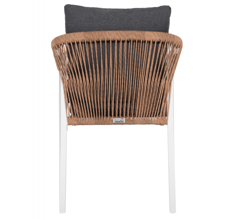 ΠΟΛΥΘΡΟΝΑ MAERLY HM6051.01 ΛΕΥΚΟ ΑΛΟΥΜΙΝΙΟ-ΑΝΟΙΧΤΟ ΚΑΦΕ P.E.RATTAN-ΜΑΞΙΛΑΡΙΑ 55,5x62,5x76,5-85 εκ.