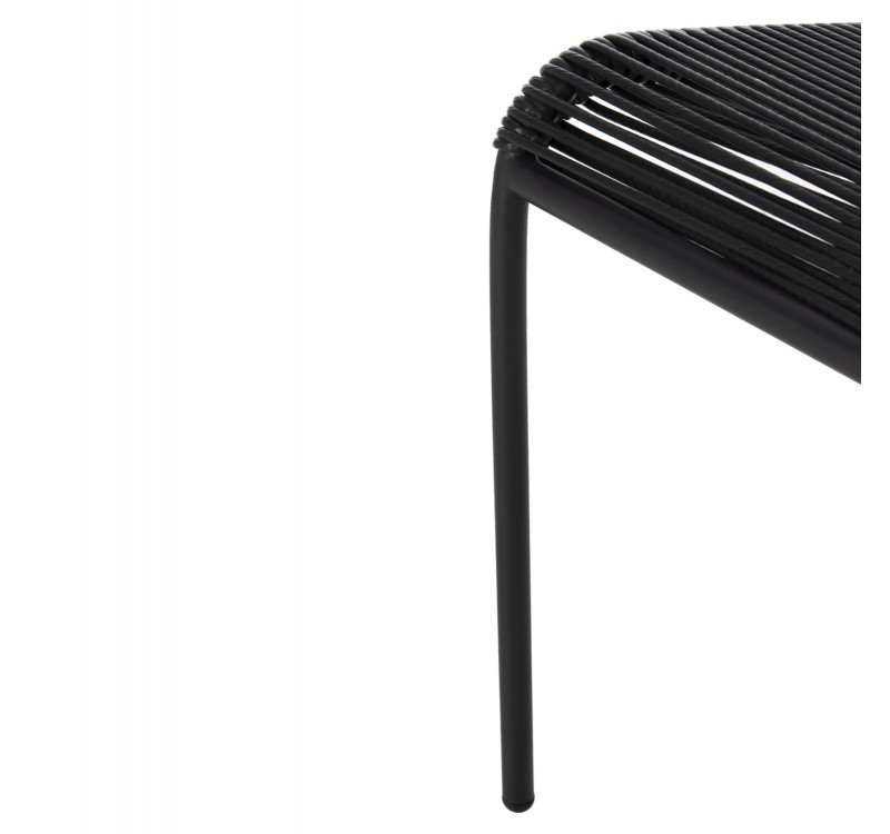 ΚΑΡΕΚΛΑ SUKI HM6053.02 ΜΕΤΑΛΛO KAI ΣΥΝΘΕΤΙΚΟ RATTAN ΣΕ ΜΑΥΡΟ 54x62x80Υεκ