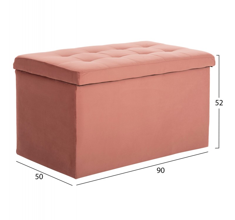 ΣΚΑΜΠΟ-ΜΠΑΟΥΛΟ ΜΕ ΑΠΟΘΗΚΕΥΤΙΚΟ ΧΩΡΟ PUNK HM279.12 ΣΑΠΙΟ ΜΗΛΟ ΒΕΛΟΥΔΟ 90x50x52Υεκ