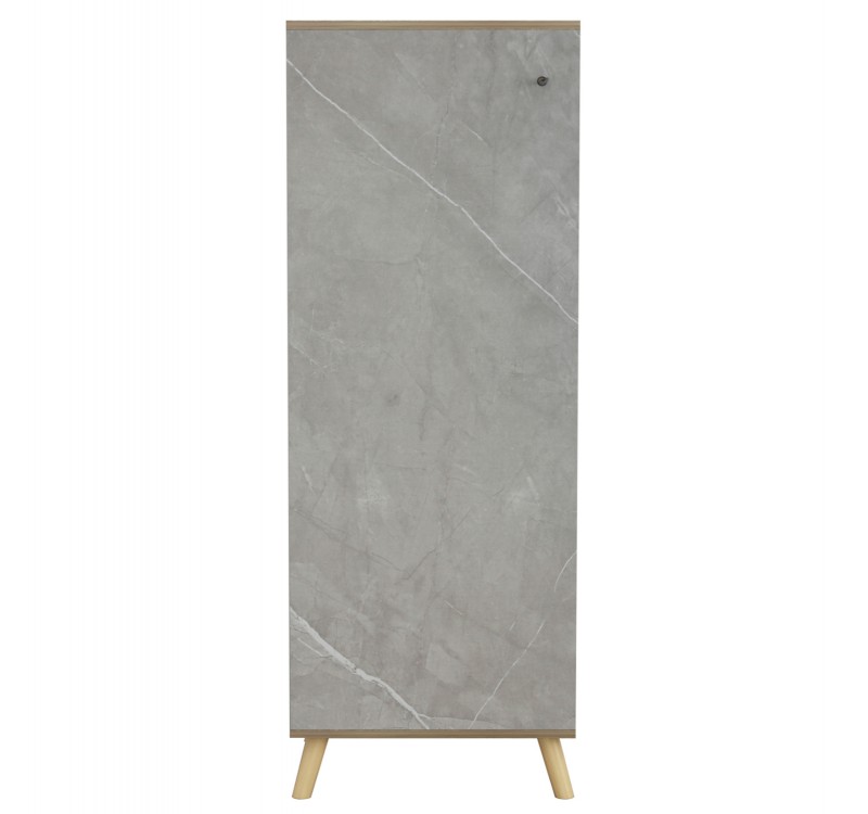 ΠΑΠΟΥΤΣΟΘΗΚΗ-ΝΤΟΥΛΑΠΙ ALVARO HM8954.11 ΜΕΛΑΜΙΝΗ SONAMA-STONE TEXTURE 50Χ38Χ135Yεκ.