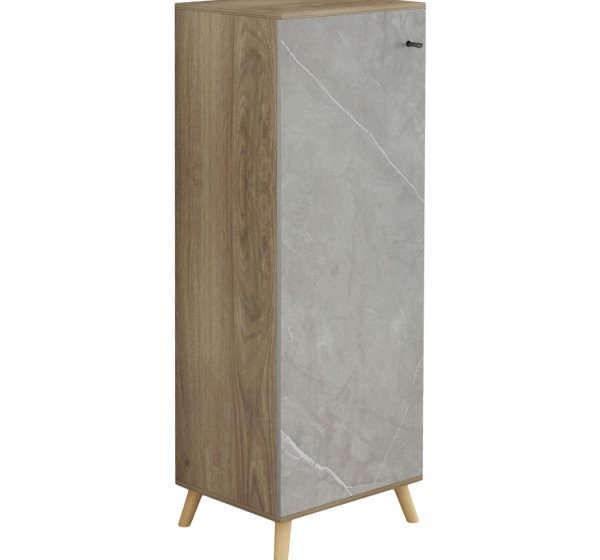 ΠΑΠΟΥΤΣΟΘΗΚΗ-ΝΤΟΥΛΑΠΙ ALVARO HM8954.11 ΜΕΛΑΜΙΝΗ SONAMA-STONE TEXTURE 50Χ38Χ135Yεκ.
