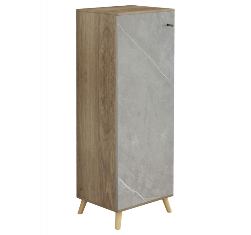 ΠΑΠΟΥΤΣΟΘΗΚΗ-ΝΤΟΥΛΑΠΙ ALVARO HM8954.11 ΜΕΛΑΜΙΝΗ SONAMA-STONE TEXTURE 50Χ38Χ135Yεκ.