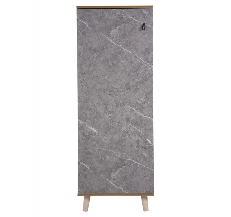 ΠΑΠΟΥΤΣΟΘΗΚΗ-ΝΤΟΥΛΑΠΙ ALVARO HM8954.12 ΜΕΛΑΜΙΝΗ SONAMA-STONE TEXTURE 50Χ38Χ135Yεκ.