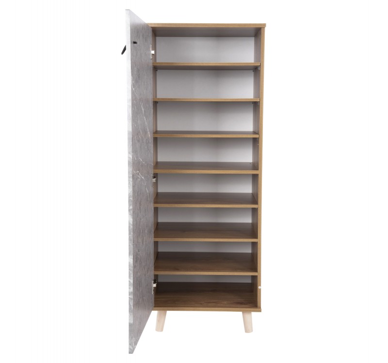 ΠΑΠΟΥΤΣΟΘΗΚΗ-ΝΤΟΥΛΑΠΙ ALVARO HM8954.12 ΜΕΛΑΜΙΝΗ SONAMA-STONE TEXTURE 50Χ38Χ135Yεκ.