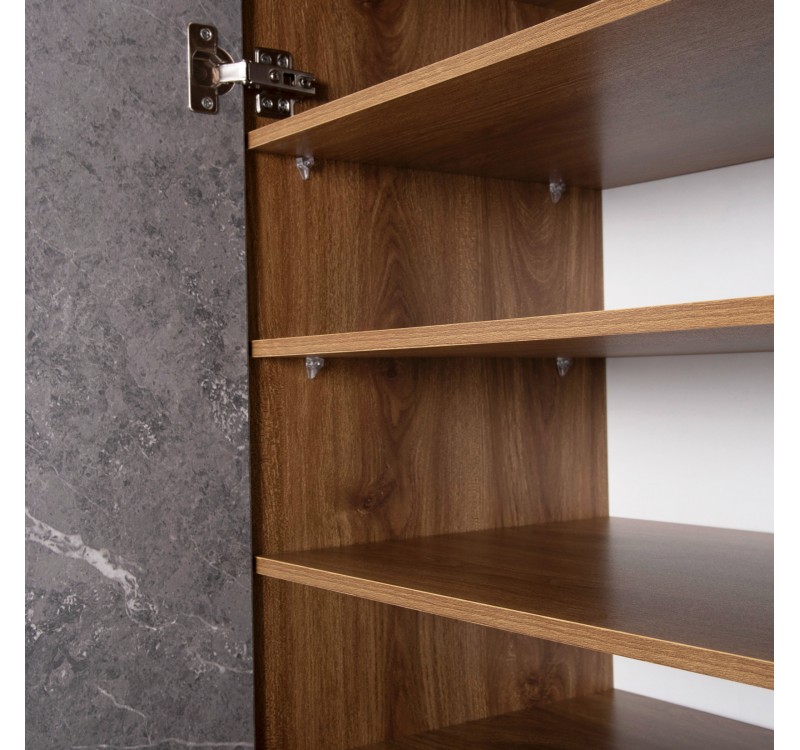 ΠΑΠΟΥΤΣΟΘΗΚΗ-ΝΤΟΥΛΑΠΙ ALVARO HM8954.12 ΜΕΛΑΜΙΝΗ SONAMA-STONE TEXTURE 50Χ38Χ135Yεκ.
