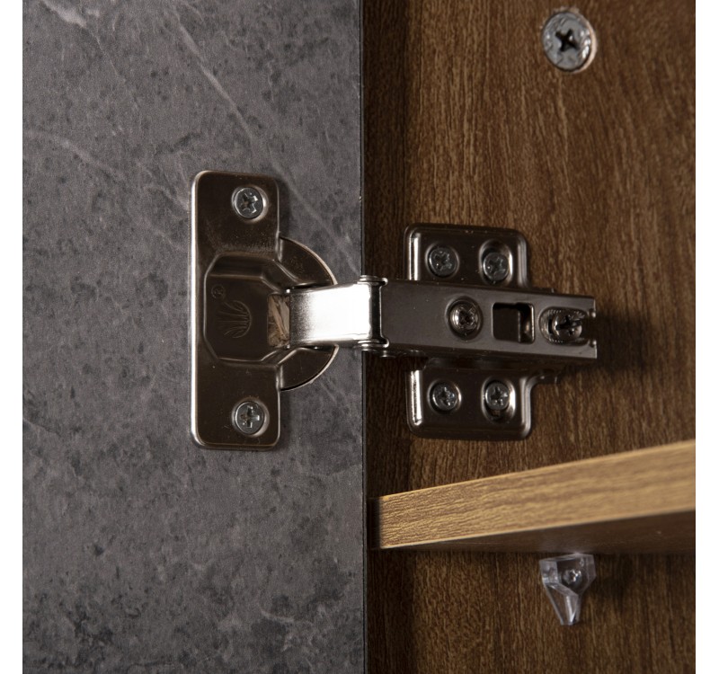 ΠΑΠΟΥΤΣΟΘΗΚΗ-ΝΤΟΥΛΑΠΙ ALVARO HM8954.12 ΜΕΛΑΜΙΝΗ SONAMA-STONE TEXTURE 50Χ38Χ135Yεκ.