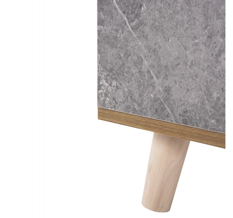 ΠΑΠΟΥΤΣΟΘΗΚΗ-ΝΤΟΥΛΑΠΙ ALVARO HM8954.12 ΜΕΛΑΜΙΝΗ SONAMA-STONE TEXTURE 50Χ38Χ135Yεκ.