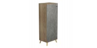 ΠΑΠΟΥΤΣΟΘΗΚΗ-ΝΤΟΥΛΑΠΙ ALVARO HM8954.14 ΜΕΛΑΜΙΝΗ SONAMA-STONE TEXTURE 50Χ38Χ135Yεκ.