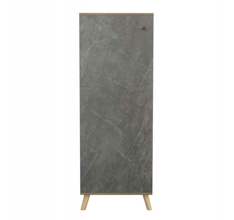 ΠΑΠΟΥΤΣΟΘΗΚΗ-ΝΤΟΥΛΑΠΙ ALVARO HM8954.14 ΜΕΛΑΜΙΝΗ SONAMA-STONE TEXTURE 50Χ38Χ135Yεκ.