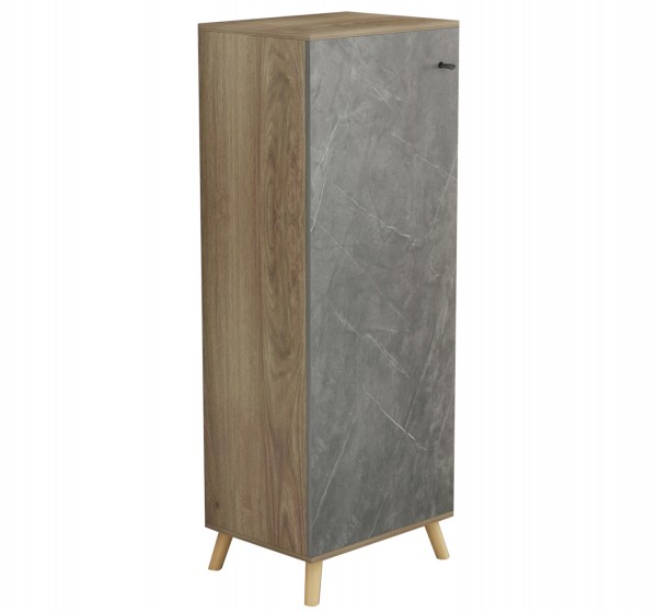 ΠΑΠΟΥΤΣΟΘΗΚΗ-ΝΤΟΥΛΑΠΙ ALVARO HM8954.14 ΜΕΛΑΜΙΝΗ SONAMA-STONE TEXTURE 50Χ38Χ135Yεκ.