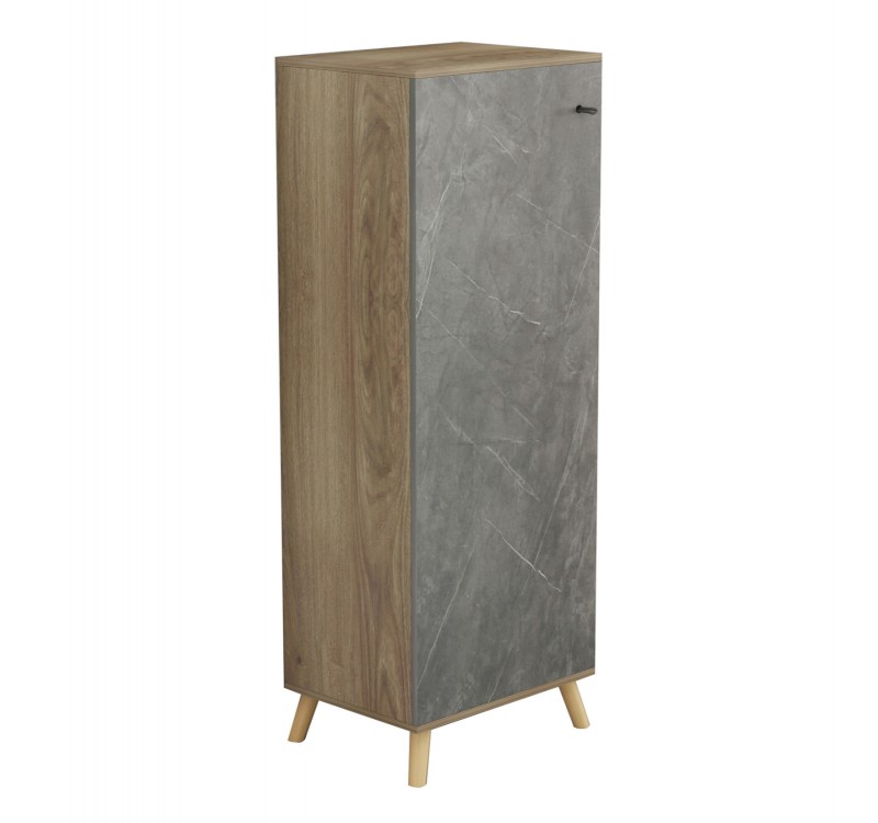 ΠΑΠΟΥΤΣΟΘΗΚΗ-ΝΤΟΥΛΑΠΙ ALVARO HM8954.14 ΜΕΛΑΜΙΝΗ SONAMA-STONE TEXTURE 50Χ38Χ135Yεκ.