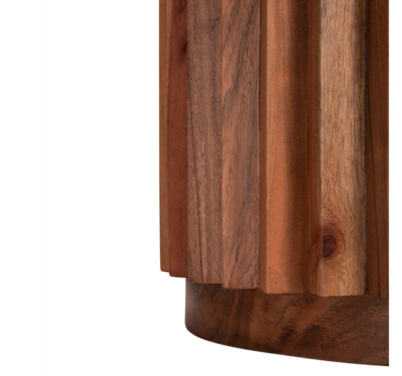 ΣΕΤ 2ΤΜΧ ΤΡΑΠΕΖΙΑ ΣΑΛΟΝΙΟΥ ΣΤΡΟΓΓΥΛΑ SEDGE HM11944 ΜΑΣΙΦ ΑΚΑΚΙΑ Φ90 & Φ40εκ.