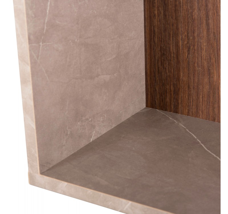 ΣΥΝΘΕΤΟ ΤΗΛΕΟΡΑΣΗΣ EDELIE HM8908.14 ΜΕΛΑΜΙΝΗ ΓΚΡΙ STONE TEXTURE-ΦΥΣΙΚΟ 150x29,5x120Υεκ.