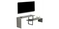 ΕΠΙΠΛΟ ΤΗΛΕΟΡΑΣΗΣ ΕΠΕΚΤ. BRIGGITE HM8892.11 ΜΕΛΑΜΙΝΗ GREY STONE TEXTURE 160x30x45Υεκ.