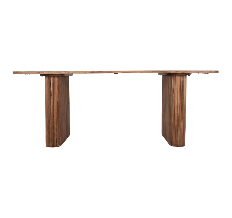 ΤΡΑΠΕΖΙ ΤΡΑΠΕΖΑΡΙΑΣ GROOT HM9683 ΜΑΣΙΦ ΞΥΛΟ ΑΚΑΚΙΑΣ ΣΕ ΦΥΣΙΚΟ 200,5x100x72Yεκ.