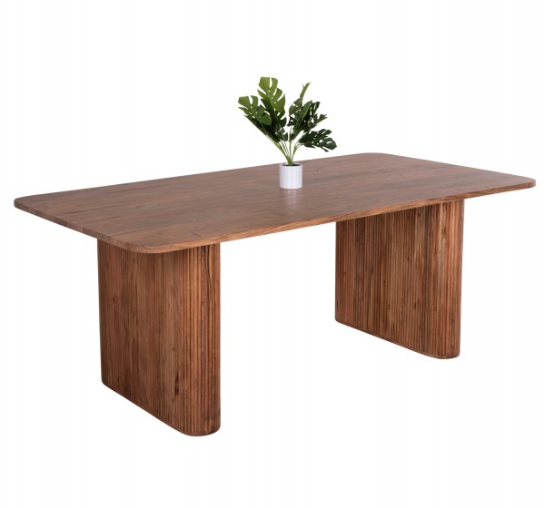 ΤΡΑΠΕΖΙ ΤΡΑΠΕΖΑΡΙΑΣ GROOT HM9683 ΜΑΣΙΦ ΞΥΛΟ ΑΚΑΚΙΑΣ ΣΕ ΦΥΣΙΚΟ 200,5x100x72Yεκ.