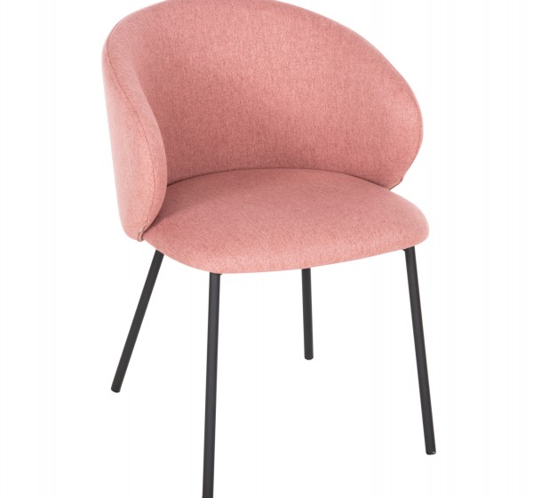 ΚΑΡΕΚΛΑ ISIAH HM9615.02 ΣΑΠΙΟ ΜΗΛΟ ΥΦΑΣΜΑ-ΜΑΥΡΑ ΜΕΤΑΛΛΙΚΑ ΠΟΔΙΑ 56x56x76Υ εκ.