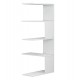 ΕΠΙΤΟΙΧΙΑ ΡΑΦΙΕΡΑ RORY HM8931.11 ΜΕΛΑΜΙΝΗ ΣΕ ΛΕΥΚΟ 22x51,5x109Υ εκ.