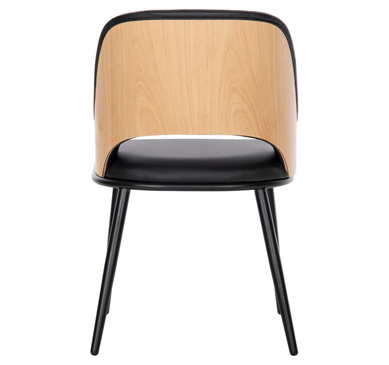 ΚΑΡΕΚΛΑ DELF HM9617.01 PU ΜΑΥΡΟ-ΜΑΥΡΑ ΜΕΤΑΛ. ΠΟΔΙΑ-ΞΥΛΙΝΗ ΠΛΑΤΗ ΦΥΣΙΚΟ 48x55x76Υεκ.