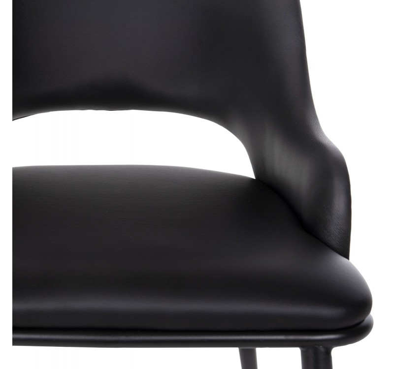 ΚΑΡΕΚΛΑ DELF HM9617.01 PU ΜΑΥΡΟ-ΜΑΥΡΑ ΜΕΤΑΛ. ΠΟΔΙΑ-ΞΥΛΙΝΗ ΠΛΑΤΗ ΦΥΣΙΚΟ 48x55x76Υεκ.