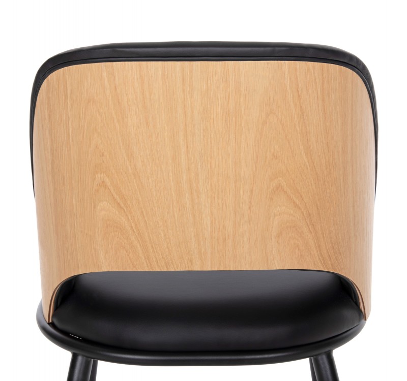 ΚΑΡΕΚΛΑ DELF HM9617.01 PU ΜΑΥΡΟ-ΜΑΥΡΑ ΜΕΤΑΛ. ΠΟΔΙΑ-ΞΥΛΙΝΗ ΠΛΑΤΗ ΦΥΣΙΚΟ 48x55x76Υεκ.