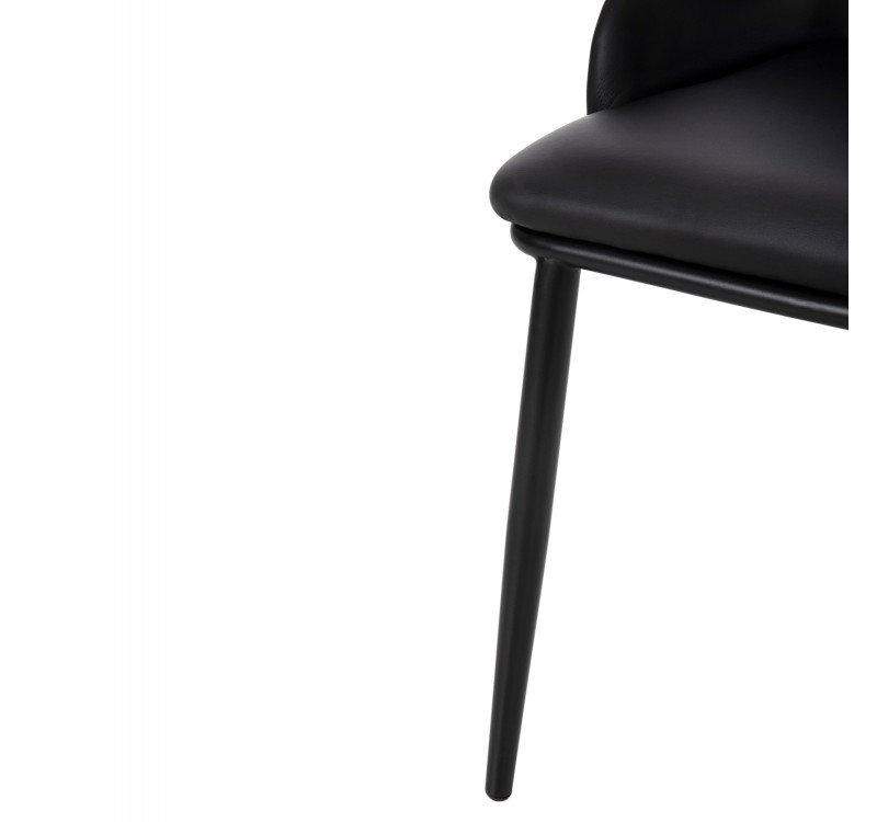 ΚΑΡΕΚΛΑ DELF HM9617.01 PU ΜΑΥΡΟ-ΜΑΥΡΑ ΜΕΤΑΛ. ΠΟΔΙΑ-ΞΥΛΙΝΗ ΠΛΑΤΗ ΦΥΣΙΚΟ 48x55x76Υεκ.