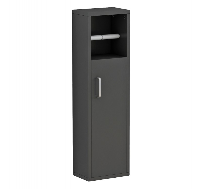 ΝΤΟΥΛΑΠΙ ΜΠΑΝΙΟΥ DAMIEN HM9025.11 ΜΕΛΑΜΙΝΗ ΑΝΘΡΑΚΙ 20x13x70Yεκ.